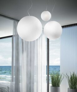 IDEAL LUX Κρεμαστό Φωτιστικό MAPA 1xE27 Λευκού Χρώματος – 009148