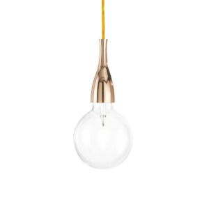IDEAL LUX Κρεμαστό Φωτιστικό MINIMAL1xE27 Χρυσού Χρώματος – 009391