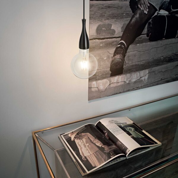 IDEAL LUX Κρεμαστό Φωτιστικό MINIMAL 1xE27 Λευκού Χρώματος – 009360
