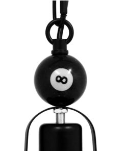 GloboStar® BILLIARD 00971 Vintage Industrial Κρεμαστό Φωτιστικό Οροφής Μονόφωτο 1 x E27 Mαύρο Μεταλλικό Καμπάνα Φ25 x Υ29cm