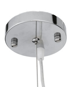 GloboStar® MALIBU 00974 Vintage Κρεμαστό Φωτιστικό Οροφής Μονόφωτο 1 x E27 Μπεζ Ξύλινο Μπαμπού Φ100 x Y86cm