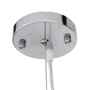 GloboStar® MALIBU 00974 Vintage Κρεμαστό Φωτιστικό Οροφής Μονόφωτο 1 x E27 Μπεζ Ξύλινο Μπαμπού Φ100 x Y86cm