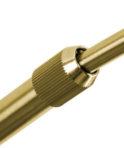 GloboStar® PRAGUE 00991 Μοντέρνο Φωτιστικό Δαπέδου Μονόφωτο 1 x E27 Χρυσό Μεταλλικό Καμπάνα & Μαύρη Μαρμάρινη Βάση L90 x W29.5 x H180cm