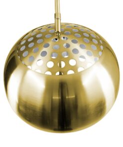 GloboStar® PRAGUE 00992 Μοντέρνο Φωτιστικό Δαπέδου Μονόφωτο 1 x E27 Χρυσό Μεταλλικό Καμπάνα & Μαύρη Μαρμάρινη Βάση L210 x W45 x H220cm