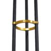 GloboStar® VELVET 00994 Μοντέρνο Industrial Φωτιστικό Οροφής Πολύφωτο 6 x G9 Μαύρο – Χρυσό Μεταλλικό Φ80 x Y85cm