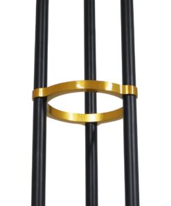 GloboStar® VELVET 00994 Μοντέρνο Industrial Φωτιστικό Οροφής Πολύφωτο 6 x G9 Μαύρο – Χρυσό Μεταλλικό Φ80 x Y85cm