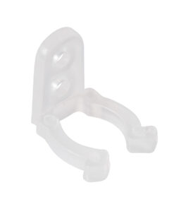 GloboStar® 70664 Πλαστική PVC Βάση Στήριξης για Μονόχρωμο Φωτοσωλήνα LED 360° Degree DC 230V 2 Pin Αδιάβροχος IP68