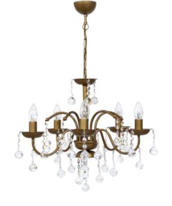 BISTRO/5L GOLD MAT ΠΟΛΥΦΩΤΟ Ε/14 ΚΕΡΙ ΜΕ ΚΡΥΣΤΑΛΛΑ Heronia – 01-0314