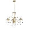 BISTRO/3L WHITE-BRONZE ΠΟΛΥΦΩΤΟ Ε/14 ΚΕΡΙ ΜΕ ΚΡΥΣΤΑΛΛΑ Heronia – 01-0317