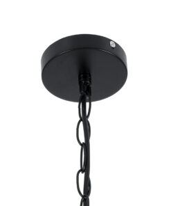 GloboStar® ESTELLE 01003 Vintage Industrial Κρεμαστό Φωτιστικό Οροφής Πολύφωτο 8 x E14 AC220-240V IP20 – Φ65 x Y50cm – Μαύρο Μεταλλικό Πολυέλαιος Πλέγμα – 5 Χρόνια Εγγύηση