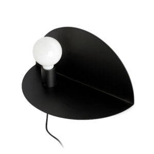 Faro Barcelona NIT Left black wall lamp E27   – 01004
