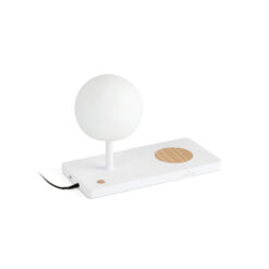 Faro Barcelona NIKO GLASS Επιτραπέζιο Φωτιστικό LED σε Λευκό Χρώμα 7W 3000K – 01007A