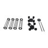 GloboStar® TUBING 01013 Vintage Industrial Κρεμαστό Φωτιστικό Οροφής Πολύφωτο 4 x E27 AC220-240V – Φ27 x Υ47cm – Μαύρο Μεταλλικό Πλέγμα – 5 Χρόνια Εγγύηση