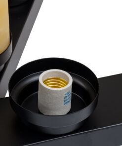 GloboStar® DOME 10001021 Vintage Κρεμαστό Φωτιστικό Οροφής Πολύφωτο 9 x E27 Μαύρο Μεταλλικό με Όνυχα Πολυέλαιος με Μπεζ Σχοινί Μ68 x Π60 x Υ50cm