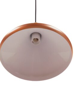 GloboStar® BARING 01224 Μοντέρνο Κρεμαστό Φωτιστικό Οροφής Μονόφωτο Χάλκινο Μεταλλικό Καμπάνα Φ27 x Y25cm