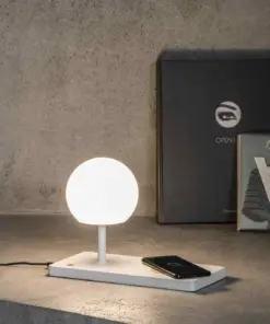 Faro Barcelona NIKO GLASS Επιτραπέζιο Φωτιστικό LED σε Λευκό Χρώμα 7W 3000K – 01007A