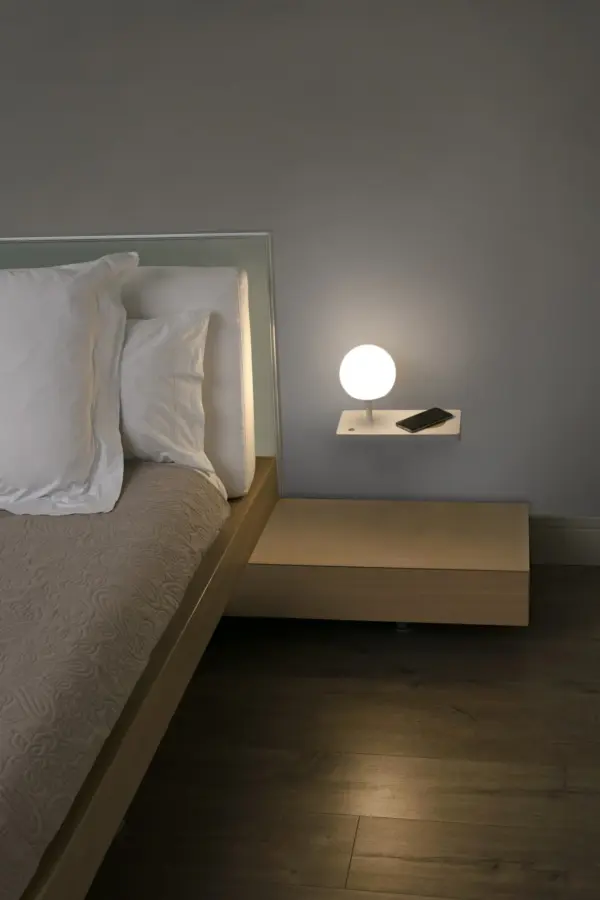 Faro Barcelona NIKO PC Δεξί  Φωτιστικό Τοίχου Διαχύτης Η/Υ LED σε Λευκό Χρώμα 7W 3000K  – 01027A