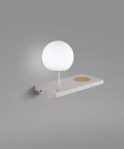 Faro Barcelona NIKO Δεξί Φωτιστικό Τοίχου LED σε Λευκό Χρώμα 7W 3000K – 01009A