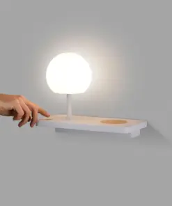 Faro Barcelona NIKO Δεξί Φωτιστικό Τοίχου LED σε Λευκό Χρώμα 7W 3000K – 01009A