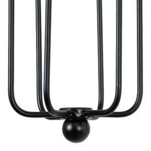 GloboStar® ANCUS 01055 Vintage Industrial Φωτιστικό Τοίχου Απλίκα Μονόφωτο Μαύρο Μεταλλικό Πλέγμα Μ10.5 x Π11 x Υ35.5cm