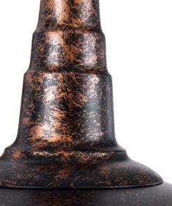 GloboStar® SORD 01067 Vintage Industrial Φωτιστικό Τοίχου Απλίκα Μονόφωτο Καφέ Σκουριά Μεταλλικό Καμπάνα Φ26 x Μ37 x Π26 x Υ32cm