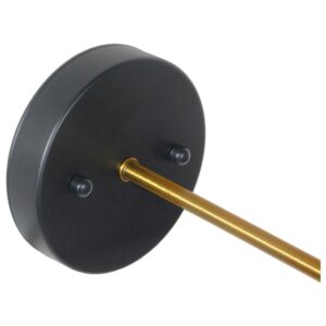 GloboStar® TWINS 01069 Vintage Industrial Φωτιστικό Τοίχου Απλίκα Δίφωτο Μαύρο Μεταλλικό Καμπάνα Φ21 x Μ30 x Π60 x Υ18cm