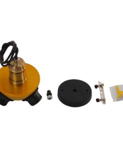 GloboStar® COPPER 01076 Vintage Ιndustrial Κρεμαστό Φωτιστικό Οροφής Τρίφωτο Χρυσό Μεταλλικό Φ12 x Y13cm