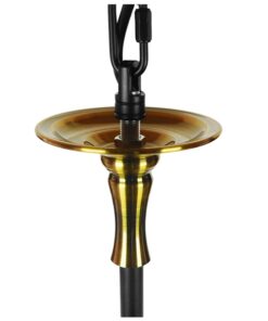 GloboStar® LIMI 01091 Vintage Industrial Κρεμαστό Φωτιστικό Οροφής Τρίφωτο Μαύρο Μεταλλικό Πολυέλαιος με Καπέλο Φ56 x Y54cm