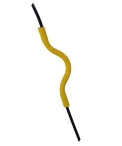 GloboStar® LIBBY 01097-1 Μοντέρνο Κρεμαστό Παιδικό Φωτιστικό Οροφής Μονόφωτο 1 x E27 Κίτρινο Μεταλλικό Φ31 x Υ100cm