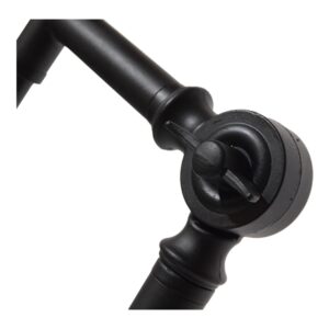 GloboStar® WYNGE 01101 Vintage Industrial Φωτιστικό Δαπέδου Μονόφωτο Μαύρο Μεταλλικό με Χρυσό Ντουί Φ26 x Υ174cm