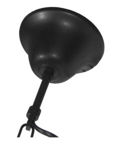 GloboStar® MARBELLA 01116 Vintage Industrial Κρεμαστό Φωτιστικό Οροφής Πολύφωτο 8 x E27 Μαύρο με Μπεζ Σχοινι Φ60 x Y60cm