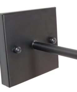 GloboStar® PHIA 01122 Vintage Industrial Φωτιστικό Τοίχου Απλίκα Μονόφωτο Μαύρο Μεταλλικό Καμπάνα Φ17 x Μ27 x Π17 x Υ20.5cm