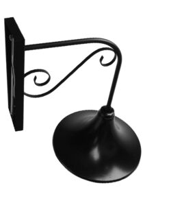 GloboStar® ANNIEL 01123 Vintage Φωτιστικό Τοίχου Απλίκα Μονόφωτο Μαύρο Μεταλλικό Καμπάνα Φ28 x Μ40.5 x Π28 x Υ56.5cm