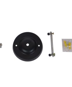 GloboStar® HOLLYWOOD 01153 Vintage Φωτιστικό Οροφής Μονόφωτο Μαύρο Μεταλλικό Ράγα Φ10 x Y35.5CM