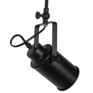 GloboStar® HOLLYWOOD 01154 Vintage Φωτιστικό Οροφής Δίφωτο Μαύρο Μεταλλικό Ράγα Μ44 x Π13 x Υ36cm