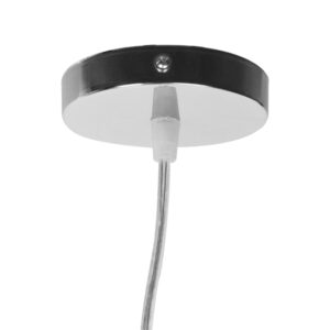 GloboStar® OCEANA 01200 Vintage Κρεμαστό Φωτιστικό Οροφής Μονόφωτο 1 x E27 Μπεζ Ξύλινο Ψάθινο Rattan Φ20 x Υ20cm