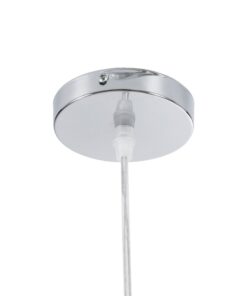 GloboStar® BAHAMAS 01203 Vintage Κρεμαστό Φωτιστικό Οροφής Μονόφωτο 1 x E27 Μπεζ Ξύλινο Ψάθινο Bamboo Φ45 x Υ47cm