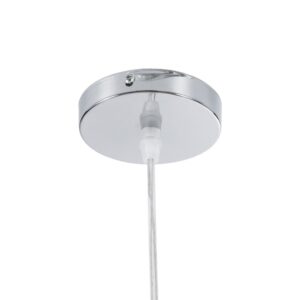 GloboStar® BAHAMAS 01203 Vintage Κρεμαστό Φωτιστικό Οροφής Μονόφωτο 1 x E27 Μπεζ Ξύλινο Ψάθινο Bamboo Φ45 x Υ47cm