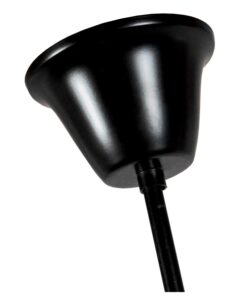 GloboStar® HAMTINE 01229 Vintage Κρεμαστό Φωτιστικό Οροφής Πολύφωτο 6 x E27 Μαύρο Μεταλλικό με Μπεζ Σχοινί Φ40 x Y92cm