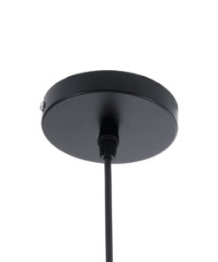 GloboStar® NUNZIATA 01236 Vintage Industrial Κρεμαστό Φωτιστικό Οροφής Μονόφωτο 1 x E27 AC220-240V IP20 – Φ26 x Υ40cm – Μαύρο Μεταλλικό Καμπάνα – 5 Χρόνια Εγγύηση