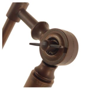 GloboStar® SILENE 01243 Vintage Φωτιστικό Δαπέδου Μονόφωτο 1 x E27 Χάλκινο Μεταλλικό Καμπάνα D30 x H194cm