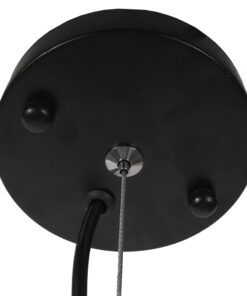 GloboStar® GOBLET DARK 01266 Μοντέρνο Κρεμαστό Φωτιστικό Οροφής Μονόφωτο Μαύρο Μεταλλικό Καμπάνα Φ38 x Y50cm