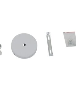 GloboStar® SEVILLE WHITE 01268 Μοντέρνο Κρεμαστό Φωτιστικό Οροφής Μονόφωτο 1 x E27 Λευκό Μεταλλικό Φ35 x 33cm