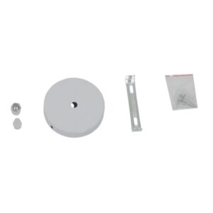 GloboStar® SEVILLE WHITE 01268 Μοντέρνο Κρεμαστό Φωτιστικό Οροφής Μονόφωτο 1 x E27 Λευκό Μεταλλικό Φ35 x 33cm