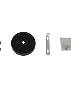 GloboStar® SEVILLE BLACK 01269 Μοντέρνο Κρεμαστό Φωτιστικό Οροφής Μονόφωτο Μαύρο Μεταλλικό Φ35 x Y33cm