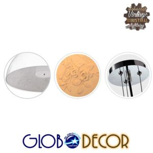 GloboStar® SERENIA WHITE 01271 Μοντέρνο Κρεμαστό Φωτιστικό Οροφής Μονόφωτο Λευκό Γύψινο Καμπάνα Φ60 x Y30cm