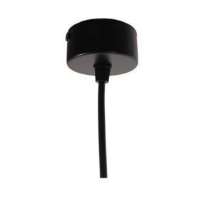 GloboStar® CANNON BLACK 01275 Μοντέρνο Κρεμαστό Φωτιστικό Οροφής Spot Μονόφωτο 1 x GU10 Μαύρο Μεταλλικό Φ6 x 20cm