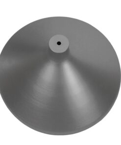 GloboStar® FELICITA 01276 Μοντέρνο Κρεμαστό Φωτιστικό Οροφής Μονόφωτο Ασημί Μεταλλικό Καμπάνα Φ39 x Y22cm