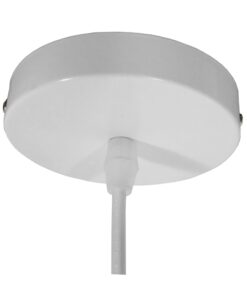 GloboStar® PIROZZI 01277 Μοντέρνο Κρεμαστό Φωτιστικό Οροφής Μονόφωτο Ασημί Μεταλλικό Καμπάνα Φ27 x Y20cm