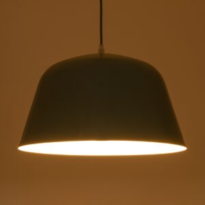 GloboStar® SOUTHVALE 01284 Μοντέρνο Κρεμαστό Φωτιστικό Οροφής Μονόφωτο Ροζ Μεταλλικό Καμπάνα Φ40 x Y24cm